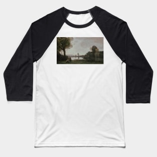 The Seine at Chatou by Jean-Baptiste Camille Corot Baseball T-Shirt